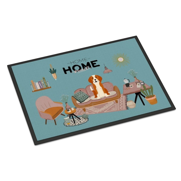 Carolines Treasures 24 x 36 in. English Foxhound Sweet Home Indoor or Outdoor Mat CK7955JMAT - main